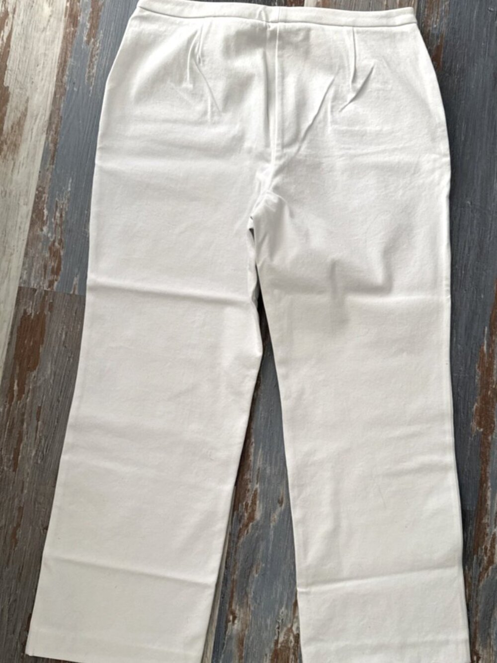 Chicos Wide Leg Stunning Stretch Pants Womens 2.5 Short White Takara Chino NEW - Picture 9 of 9